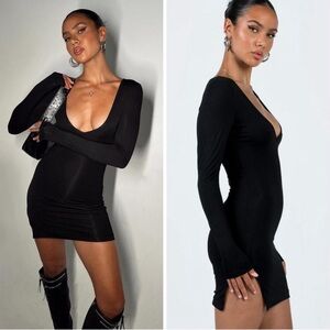 Princess Polly Black Mini Dress